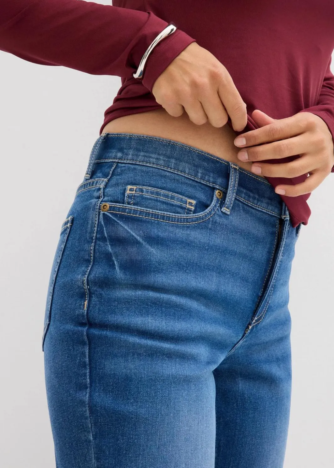 Best Bootcut-Jeans Mid Waist Damen Jeans|Bekleidung·Shirts & Tops