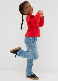 Discount Bootcut-Jeans Mid Waist Kinder Mädchen 2-8 Jahre·Jeans & Hosen