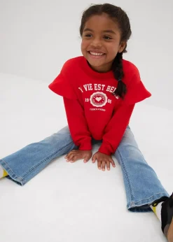 Discount Bootcut-Jeans Mid Waist Kinder Mädchen 2-8 Jahre·Jeans & Hosen