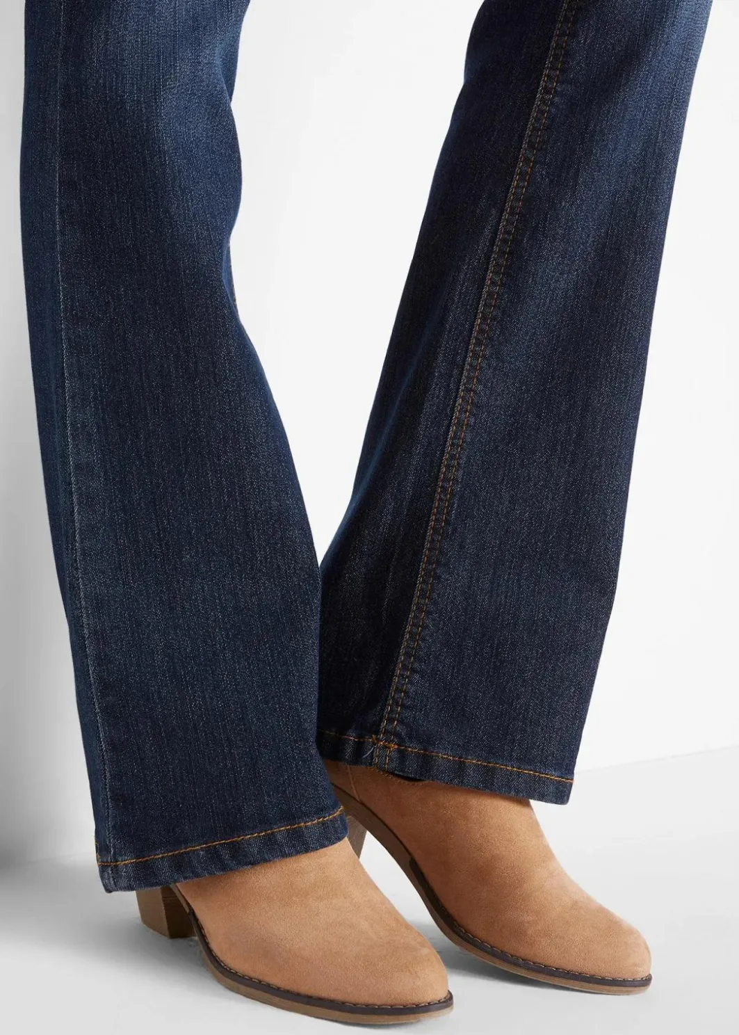 Sale Bootcut-Jeans Mid Waist, Komfort-Stretch Damen Jeans|Kurzgrößen