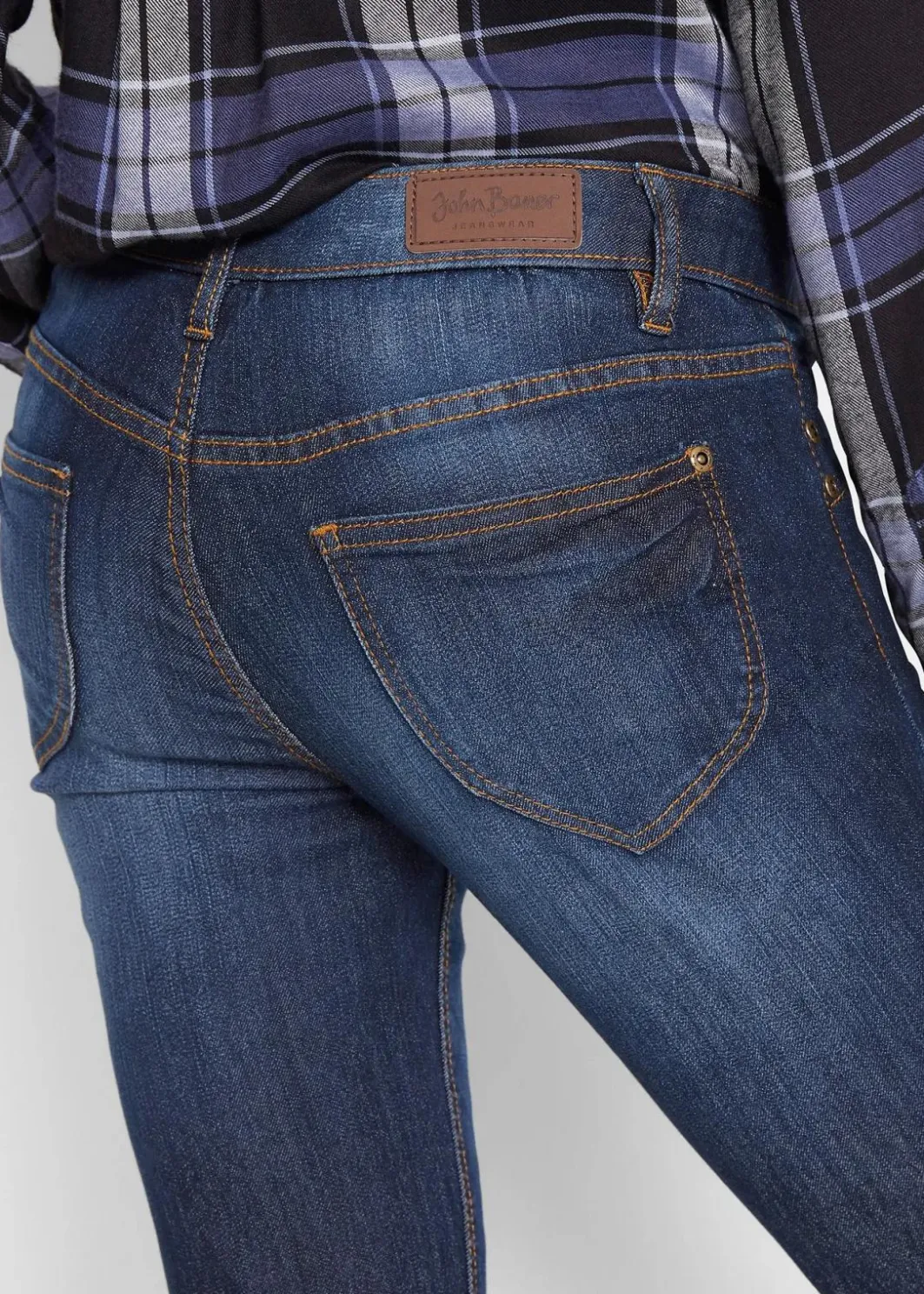Sale Bootcut-Jeans Mid Waist, Komfort-Stretch Damen Jeans|Kurzgrößen
