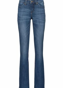 Hot Bootcut-Jeans Mid Waist, Komfort-Stretch Damen Kurzgrößen|Bekleidung·Shirts & Tops