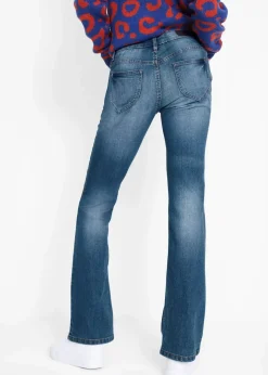 Hot Bootcut-Jeans Mid Waist, Komfort-Stretch Damen Kurzgrößen|Bekleidung·Shirts & Tops