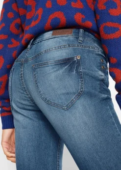 Hot Bootcut-Jeans Mid Waist, Komfort-Stretch Damen Kurzgrößen|Bekleidung·Shirts & Tops