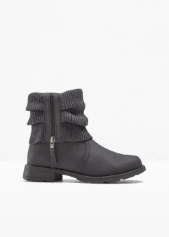 Damen bonprix Boots|Schuhe & Accessoires In Spezialgrößen·Schuhe In Übergröße|Boots mit Strickeinsatz