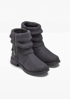 Damen bonprix Boots|Schuhe & Accessoires In Spezialgrößen·Schuhe In Übergröße|Boots mit Strickeinsatz