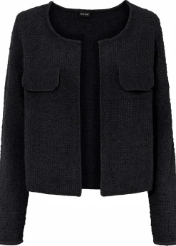 Damen bonprix Pullover & Strickjacken|Strickmode|Bouclé Strickjacke