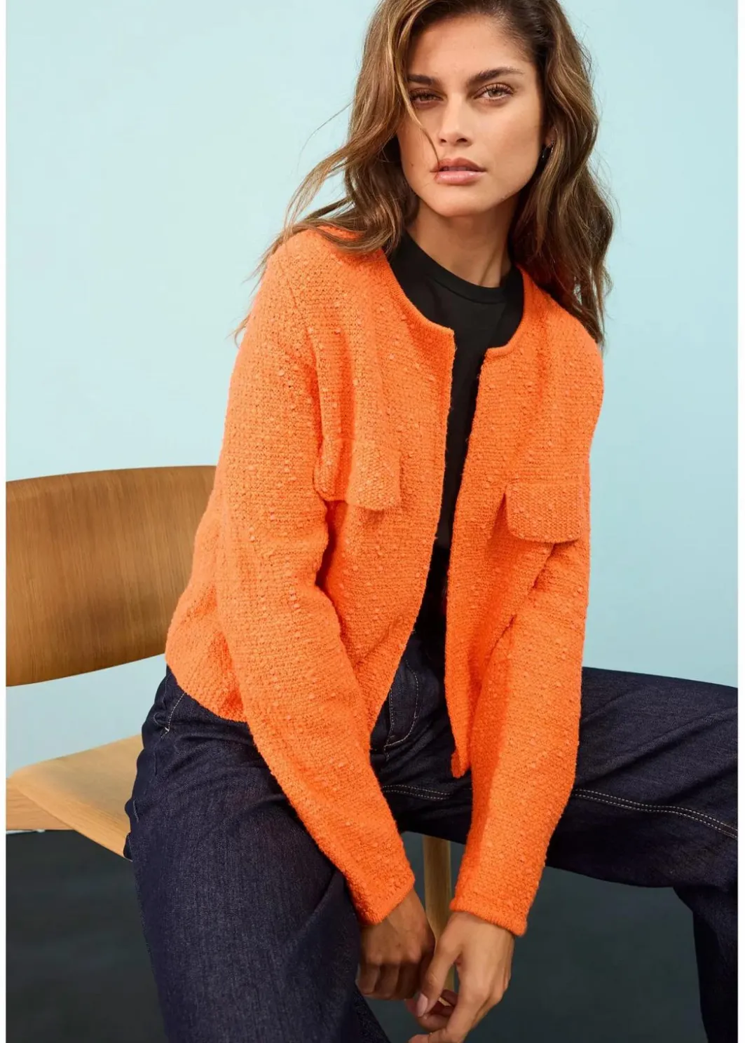Best Bouclé Strickjacke Damen Bekleidung·Umstandsmode|Bekleidung·Jeans