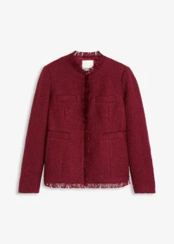 Damen bonprix Jacken & Mäntel|Bekleidung·Hosen|Bouclé-Jacke