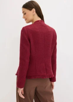 Damen bonprix Jacken & Mäntel|Bekleidung·Hosen|Bouclé-Jacke