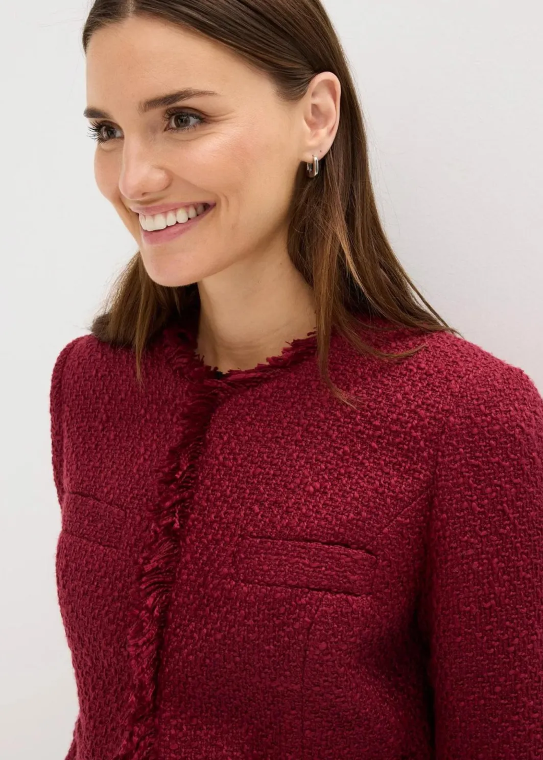 Damen bonprix Jacken & Mäntel|Bekleidung·Hosen|Bouclé-Jacke