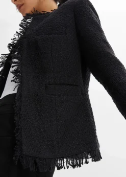 Bouclé-Jacke Damen Bekleidung·Hosen|Jacken & Mäntel