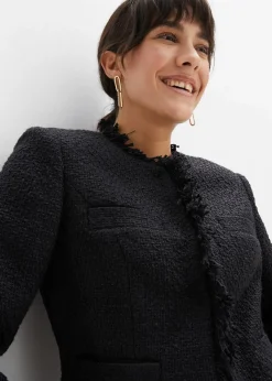 Bouclé-Jacke Damen Bekleidung·Hosen|Jacken & Mäntel