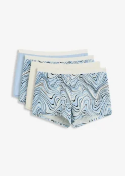 Damen bonprix Wäsche·Baumwollunterwäsche|Wäsche·Höschen|Boxer mit Bio-Baumwolle (4er Pack)
