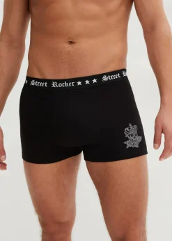 Herren bonprix Boxershorts|Große Größen|Boxershorts eng mit Baumwolle (3er Pack)