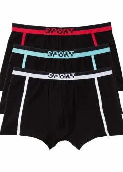Herren bonprix Boxershorts|Große Größen|Boxershorts eng mit Baumwolle (3er Pack)