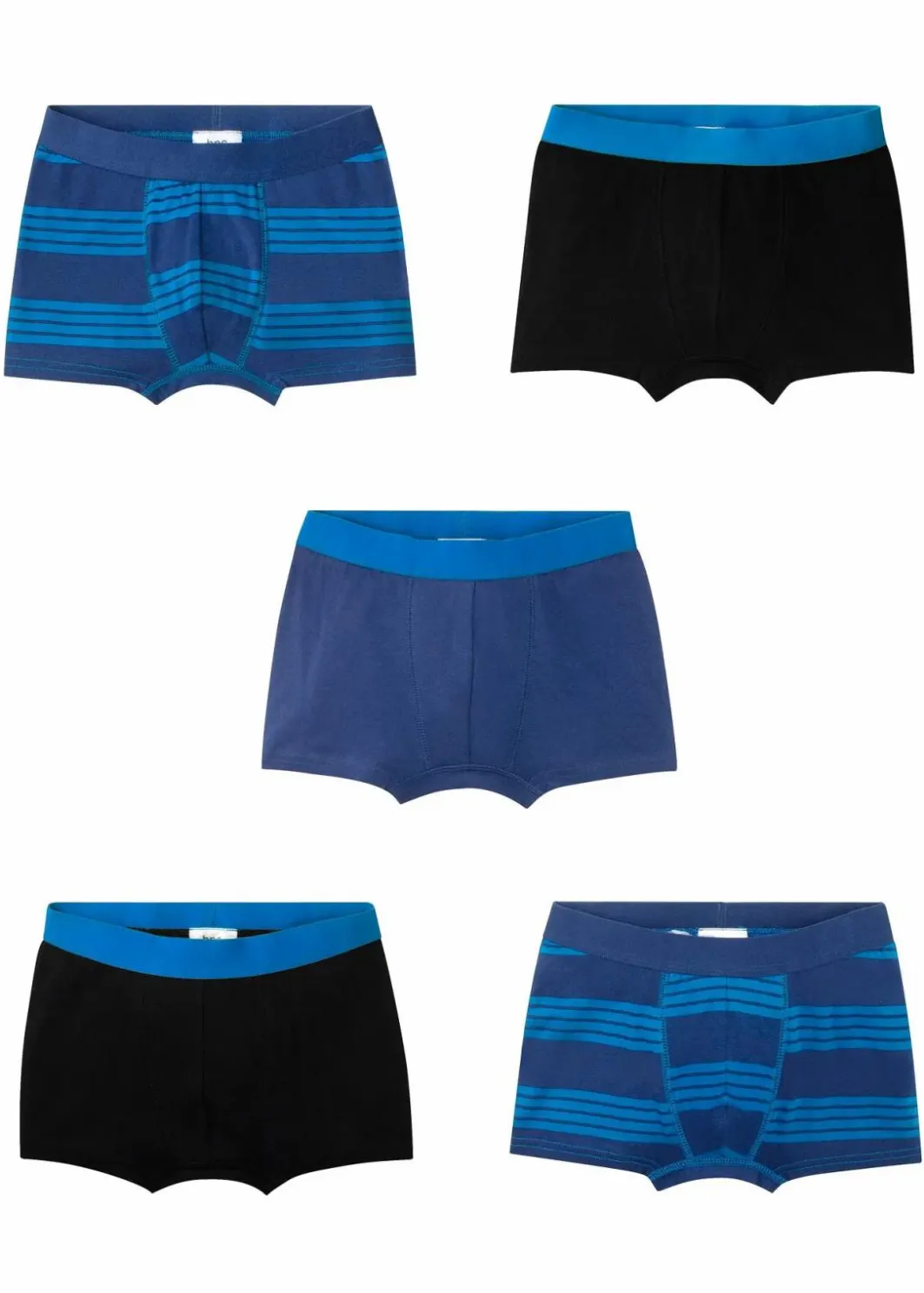 Kinder bonprix Mehrfachpacks|Jungen·Unterwäsche|Boxershorts mit weicher Baumwolle (5er Pack)