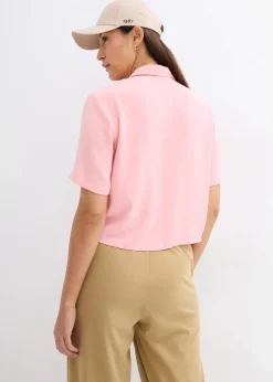 Online Boxy Bluse aus leichtem Crêpe Damen Bekleidung·Jacken & Mäntel|Blusen & Tuniken