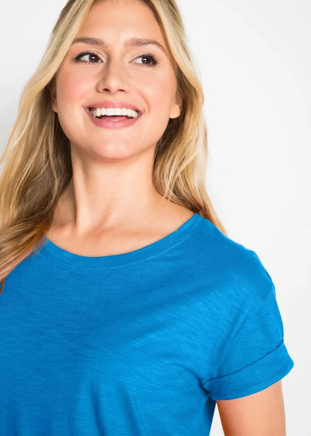 Discount Boxy-Longshirt mit kurzen Ärmeln Damen Shirts & Tops|Basics