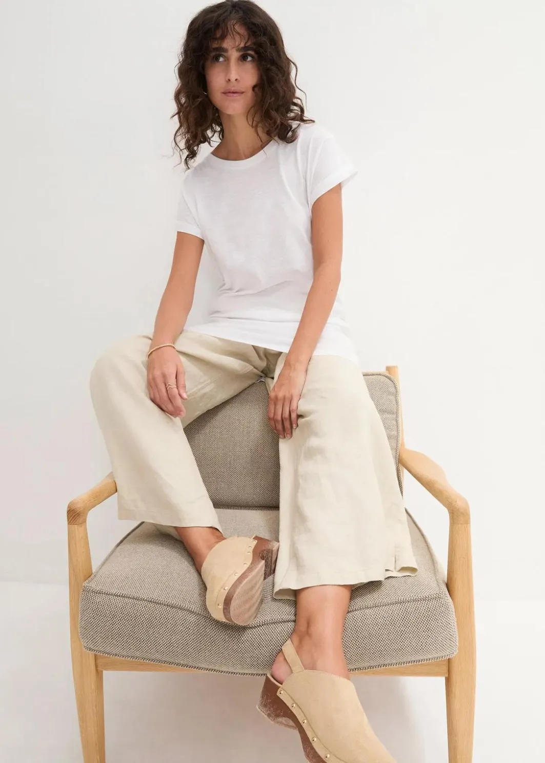 Damen bonprix Shirts & Tops|Basics|Boxy-Longshirt mit kurzen Ärmeln