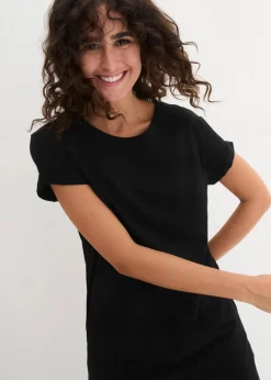 Damen bonprix Bekleidung·Röcke|Basics|Boxy-Longshirt mit kurzen Ärmeln
