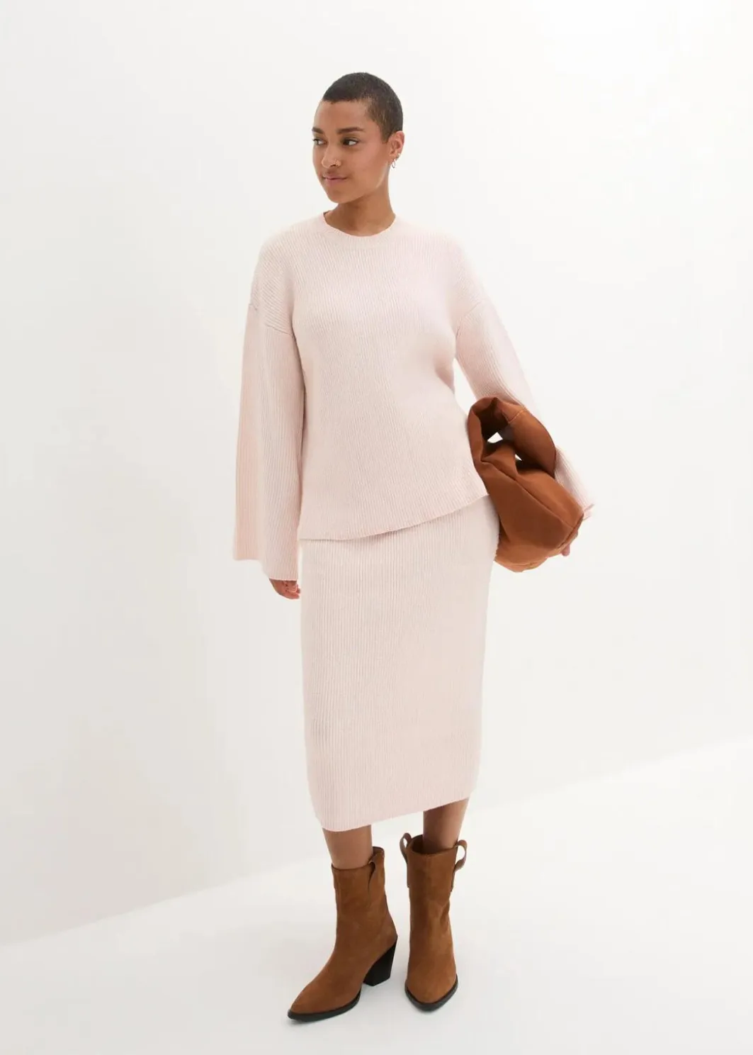 Best Boxy-Pullover aus Rippstrick Damen Bekleidung·Umstandsmode|Strickmode