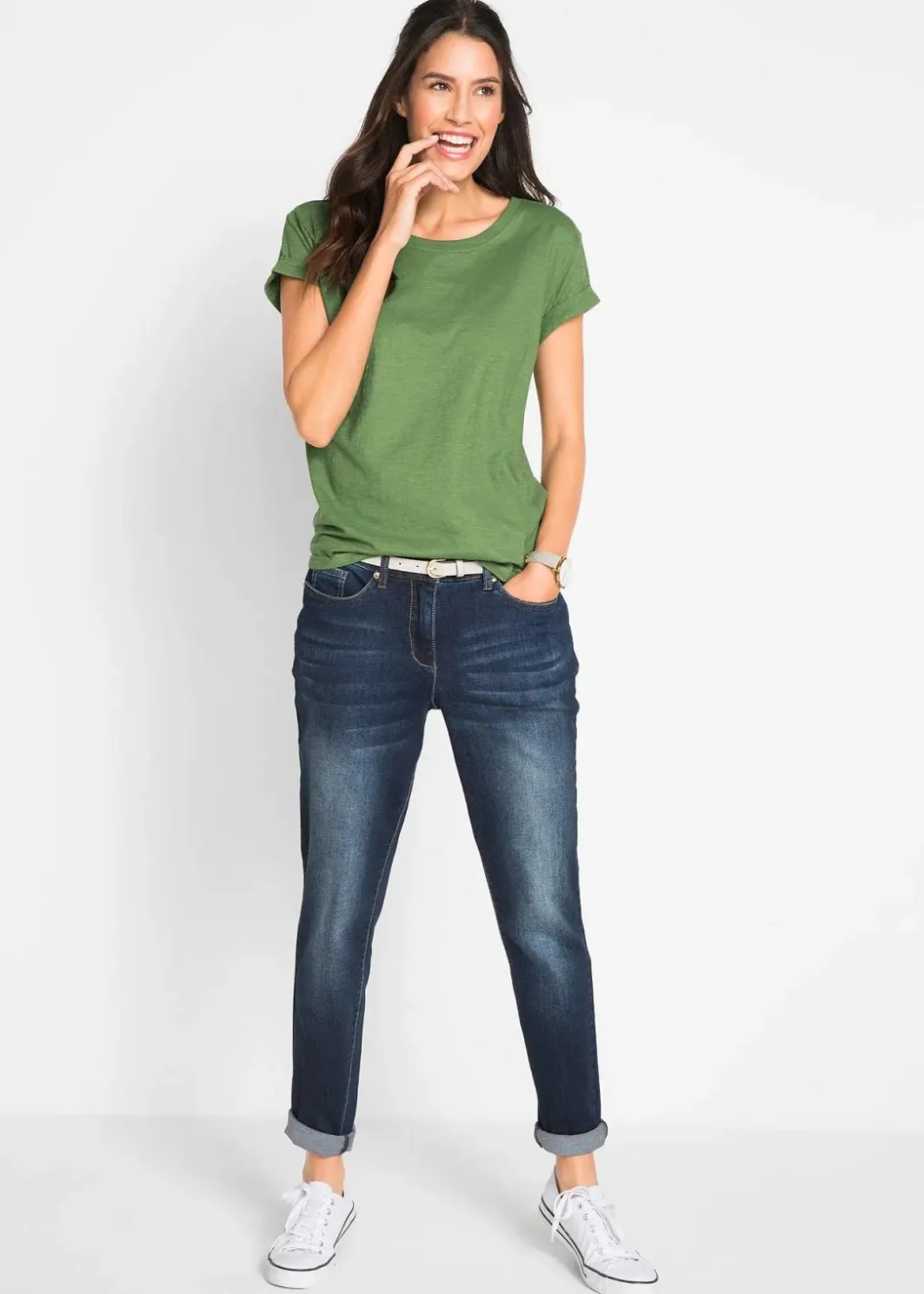 Damen bonprix Basics|Shirts & Tops|Boxy-Shirt