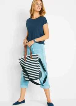 Damen bonprix Shirts & Tops|Boxy-Shirt, kurzarm