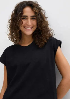 Online Boxy-Shirt mit reiner Bio-Baumwolle Damen Basics|Shirts & Tops