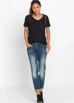 Damen bonprix Bekleidung·Shirts & Tops|Jeans|Boyfriend-Jeans