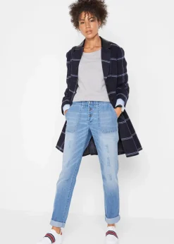 Discount Boyfriend-Jeans Mid Waist Komfort-Stretch Damen Bekleidung·Shirts & Tops|Jeans