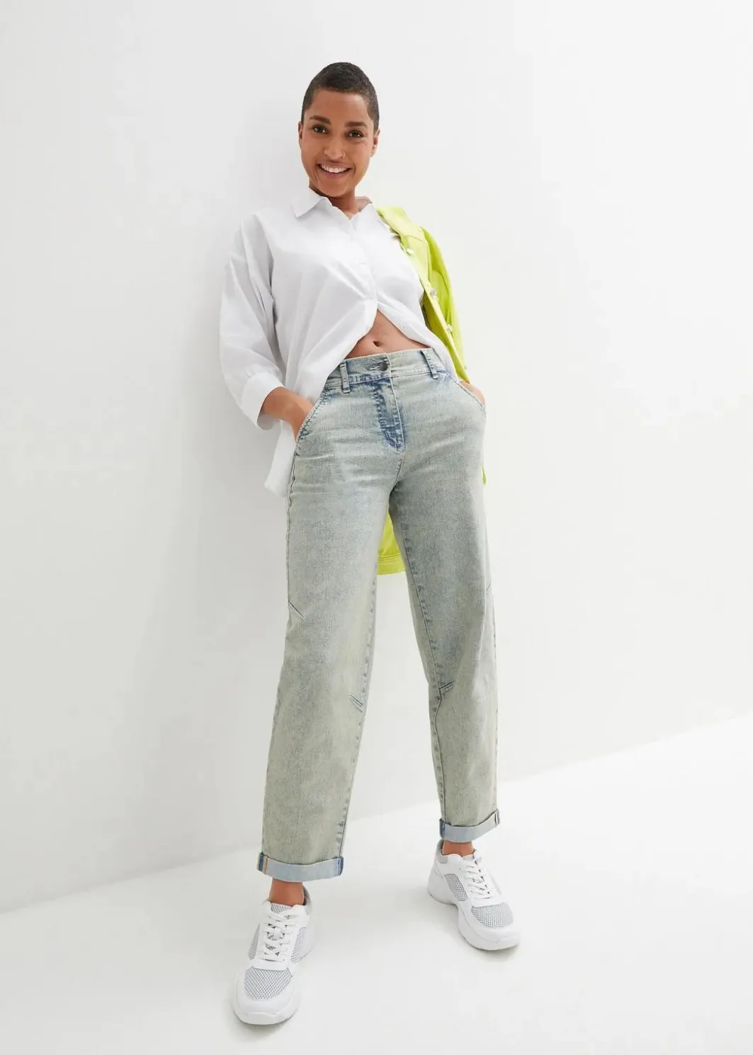 Boyfriend-Jeans mit Vintagewaschung Damen Jeans|Bekleidung·Shirts & Tops