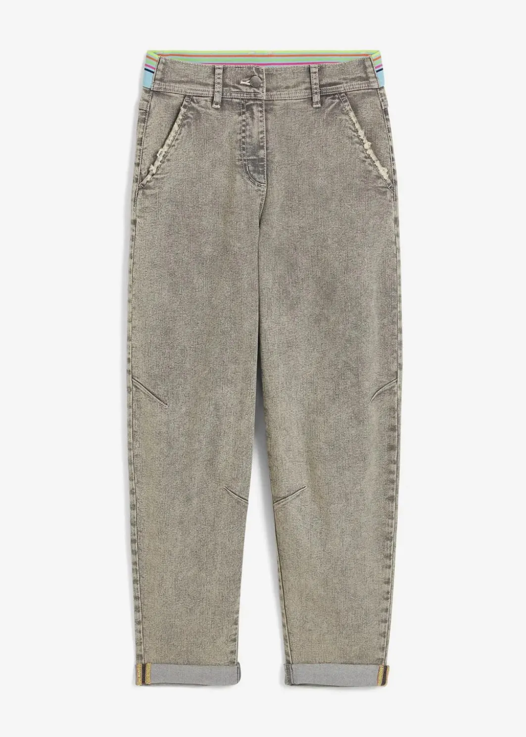 Damen bonprix Bekleidung·Shirts & Tops|Jeans|Boyfriend-Jeans mit Vintagewaschung