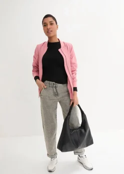 Damen bonprix Bekleidung·Shirts & Tops|Jeans|Boyfriend-Jeans mit Vintagewaschung