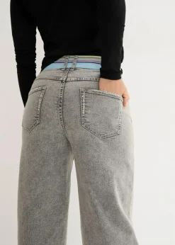 Damen bonprix Bekleidung·Shirts & Tops|Jeans|Boyfriend-Jeans mit Vintagewaschung