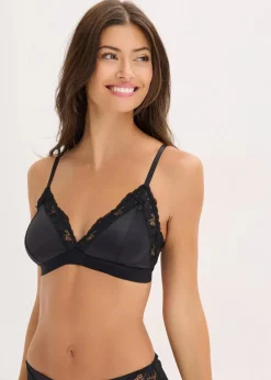 Sale Bralette aus glänzendem Material Damen Bhs|Dessous
