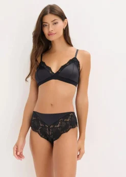 Sale Bralette aus glänzendem Material Damen Bhs|Dessous