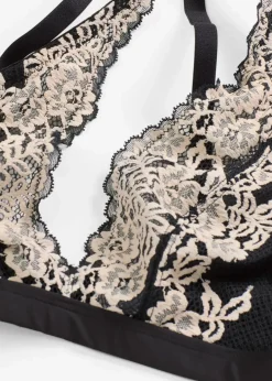 Sale Bralette aus zweifarbiger Spitze Damen Große Cups D-H|Nachhaltigere Materialien