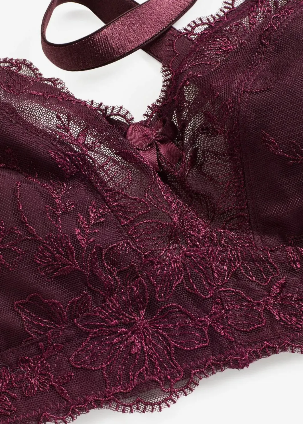 Damen bonprix Große Cups D-H|Nachhaltigere Materialien|Bralette mit Stickerei