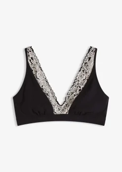 Outlet Bralette ohne Bügel mit Bio-Baumwolle und Spitze Damen Wäsche·Baumwollunterwäsche|Nachhaltigere Materialien