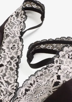 Outlet Bralette ohne Bügel mit Bio-Baumwolle und Spitze Damen Wäsche·Baumwollunterwäsche|Nachhaltigere Materialien