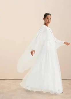 Damen bonprix Kurzgrößen|Bekleidung·Pullover & Strickjacken|Brautkleid aus Tüll und Spitze