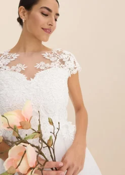 Outlet Brautkleid aus zartem Tüll mit Spitze Damen Kleider|Bekleidung·Pullover & Strickjacken
