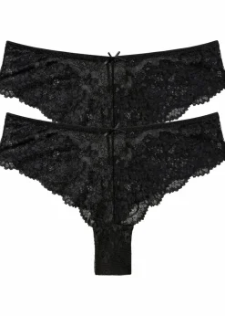 Discount Brazilslip aus zarter Spitze (2er Pack) Damen Wäsche·Dessous|Wäsche·Höschen
