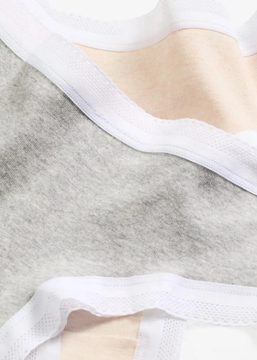 Hot Brazilslip gerippt mit Spitze (4er Pack) Damen Wäsche·Baumwollunterwäsche|Wäsche·Höschen