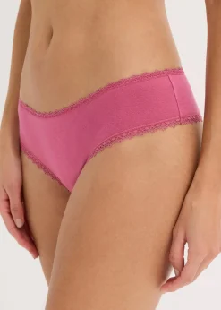 Damen bonprix Wäsche·Baumwollunterwäsche|Wäsche·Höschen|Brazilslip mit Baumwolle (5er Pack)