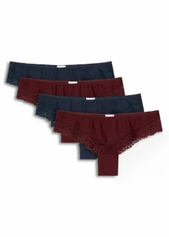 Hot Brazilslip mit Bio-Baumwolle (4er Pack) Damen Nachhaltigere Materialien|Höschen