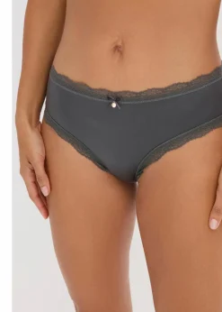 Damen bonprix Wäsche·Dessous|Wäsche·Höschen|Brazilslip mit Glanzeffekt (3er Pack)