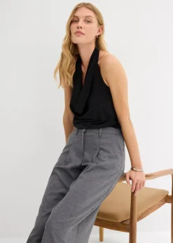 New Bundfaltenhose Damen Bekleidung·Kleider|Hosen