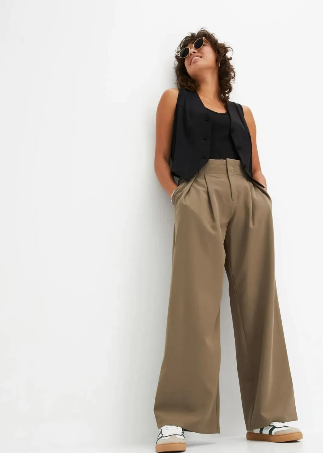 Damen bonprix Bekleidung·Kleider|Hosen|Bundfaltenhose